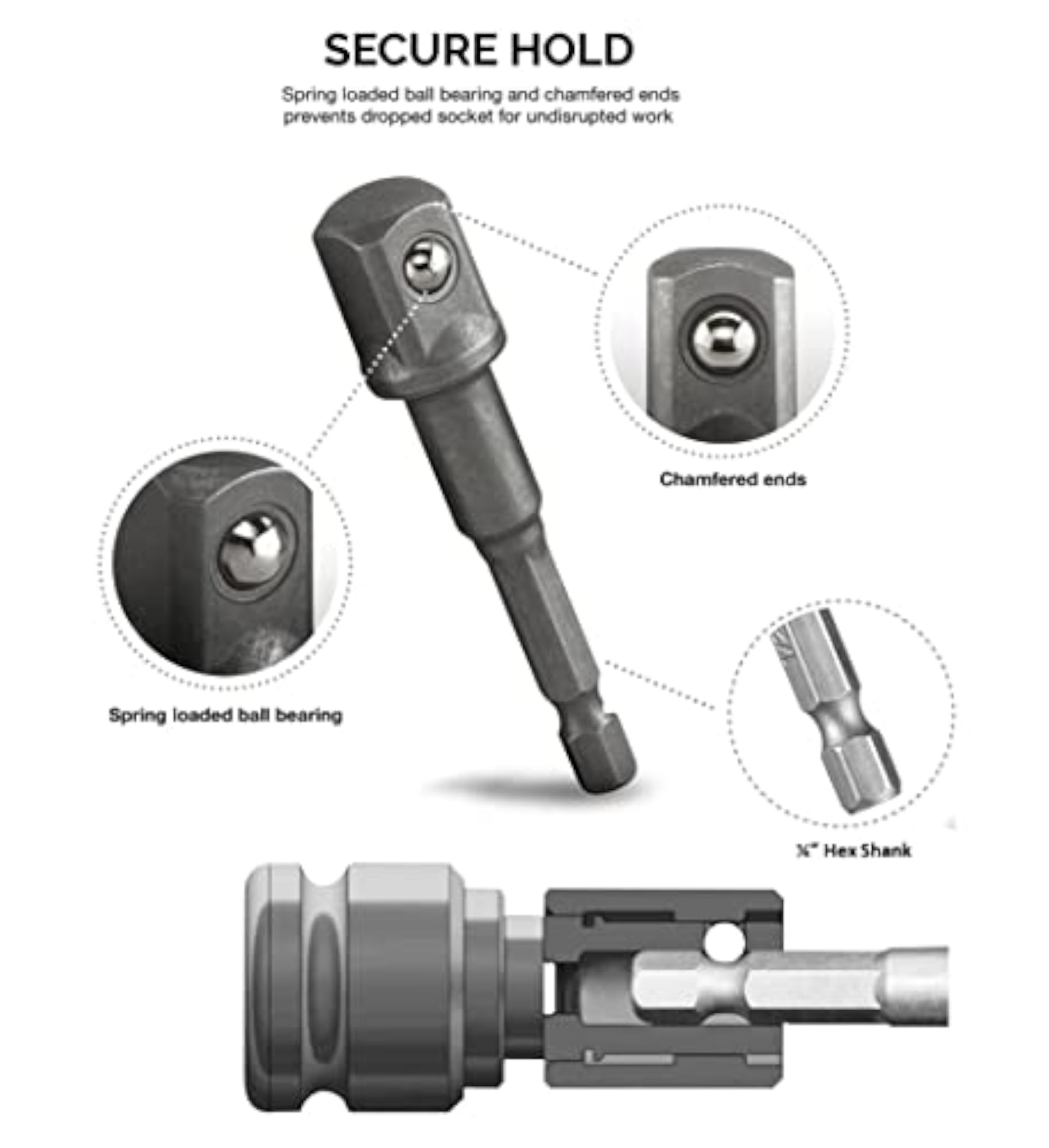 3 Piece Heavy Duty Wrench Socket Set